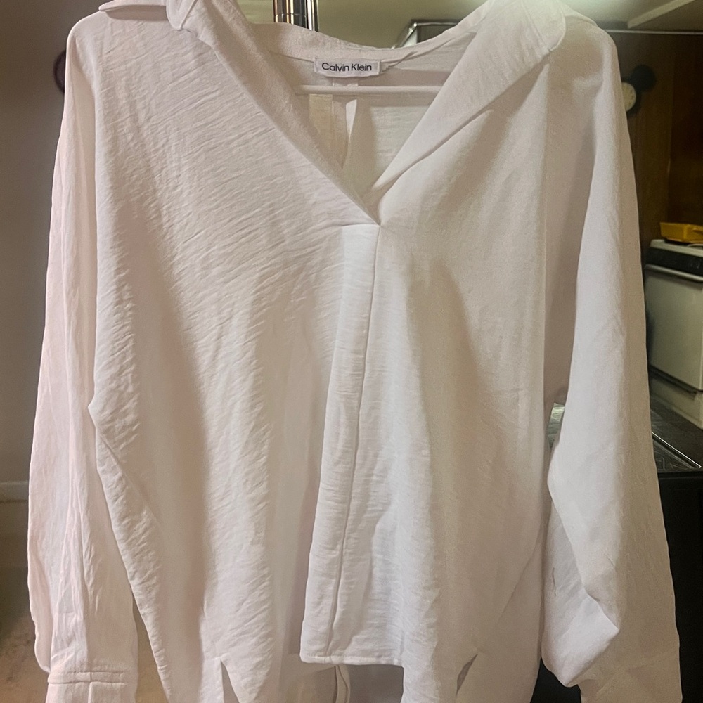 Calvin Klein V-Neck Blouse